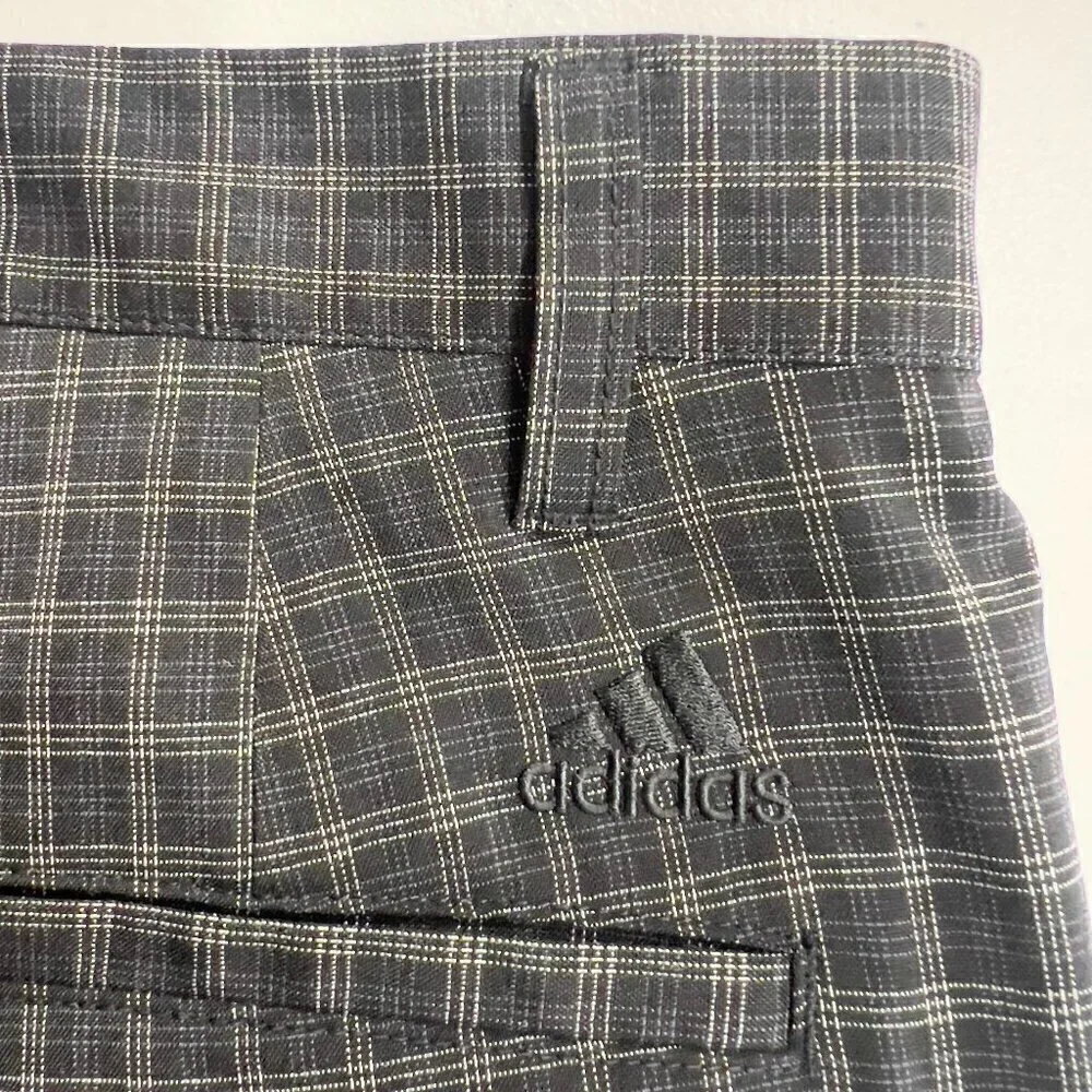 Adidas Mens Plaid Straight Pants Size 36X30